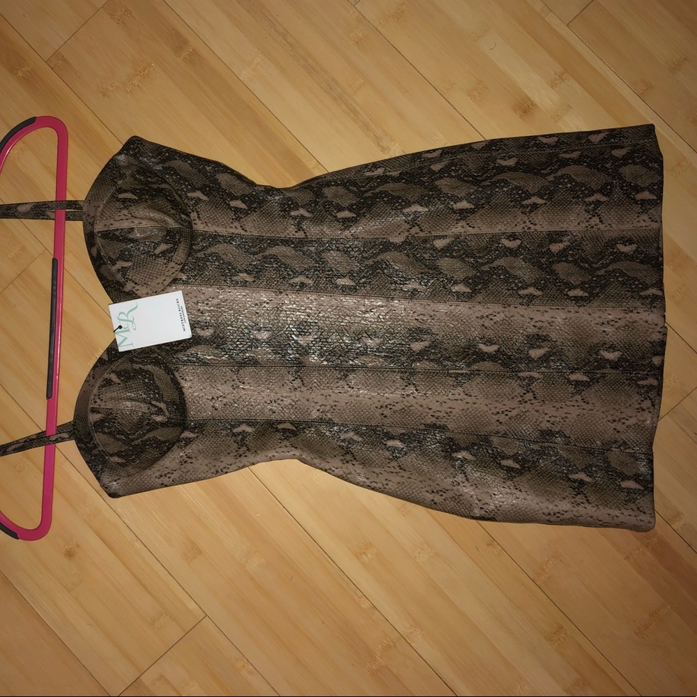 Snake print dress